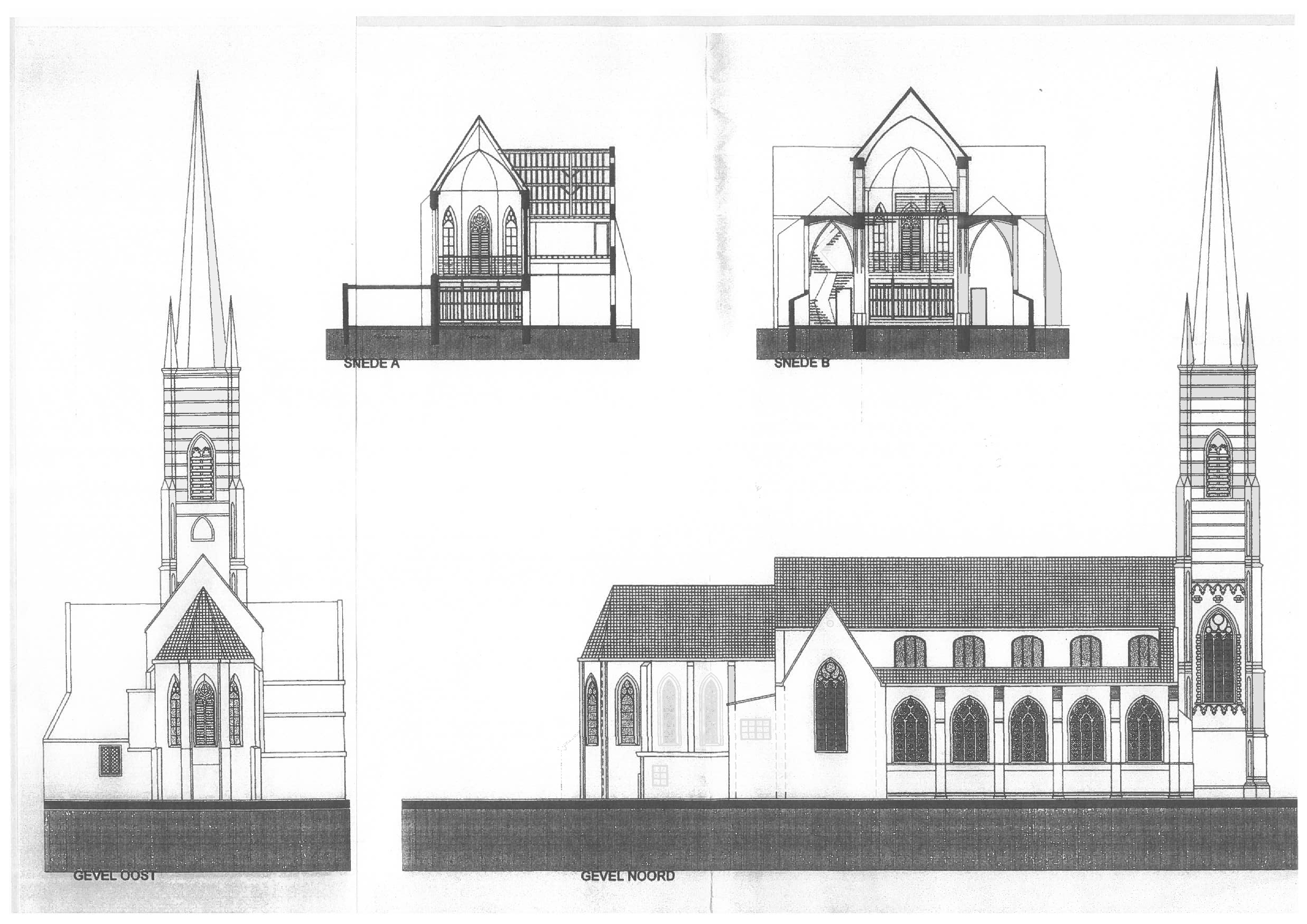 Kluizenkerk - Gevel Oost & Noord