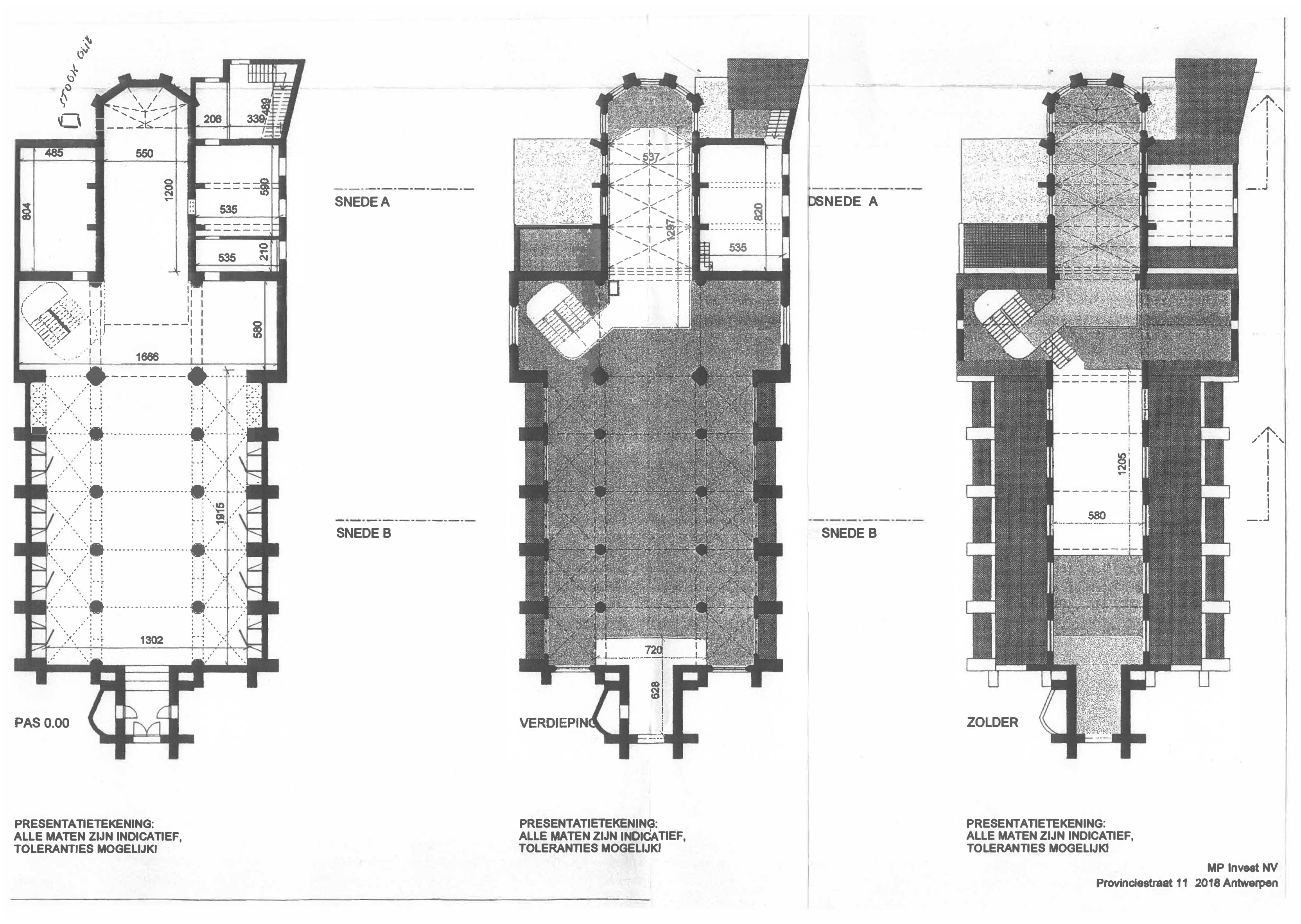 Kluizenkerk - Plattegronden